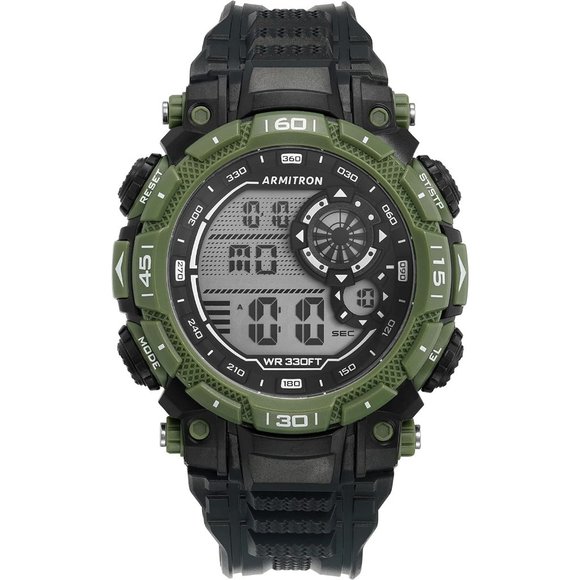 Men's Digital Chronograph Resin Strap Sport Watch - Picture 1 of 5